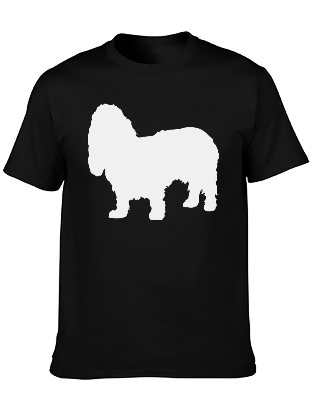 Dog Silhouette Black T-Shirt