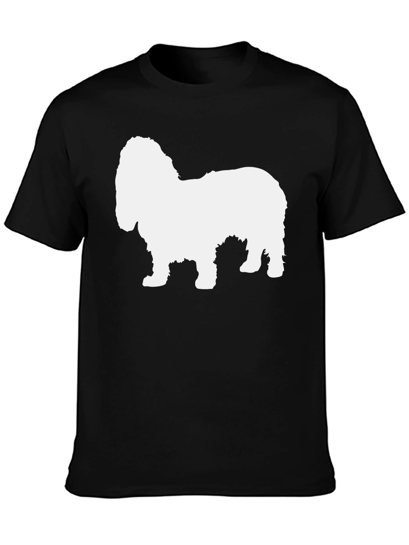 Dog Silhouette Black T-Shirt