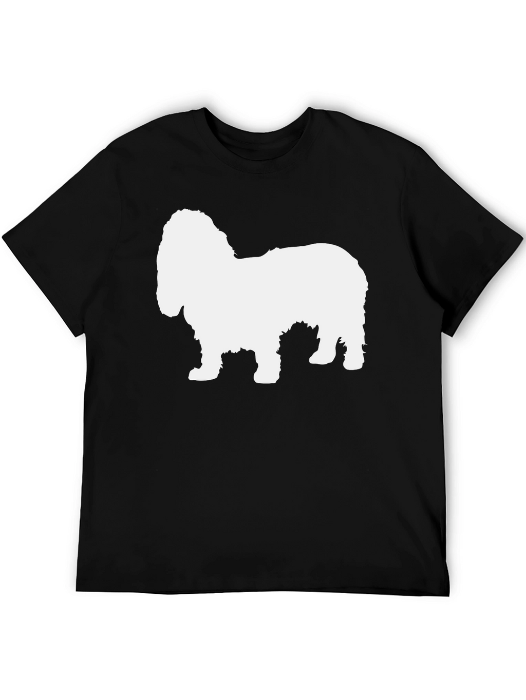 Dog Silhouette Black T-Shirt
