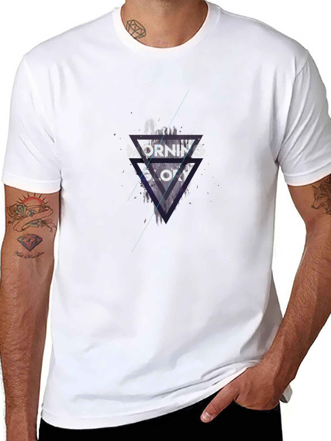 Modern Graphic T-Shirt - Morning Glow Design