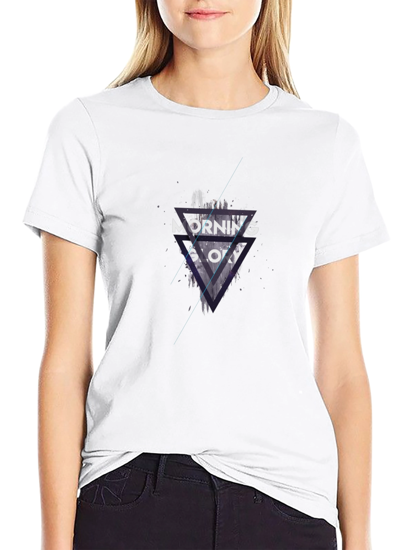 Modern Graphic T-Shirt - Morning Glow Design