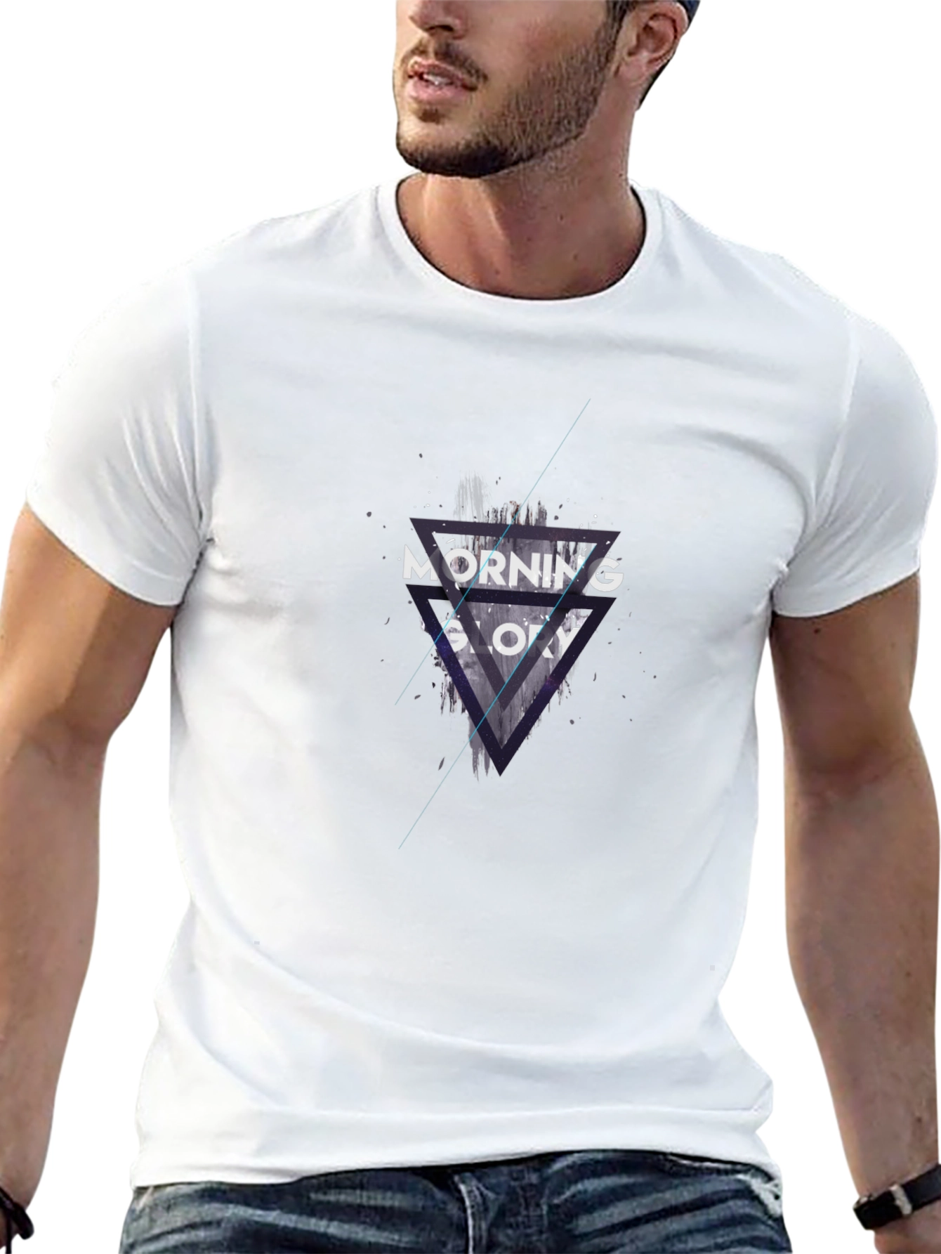 Modern Graphic T-Shirt - Morning Glow Design