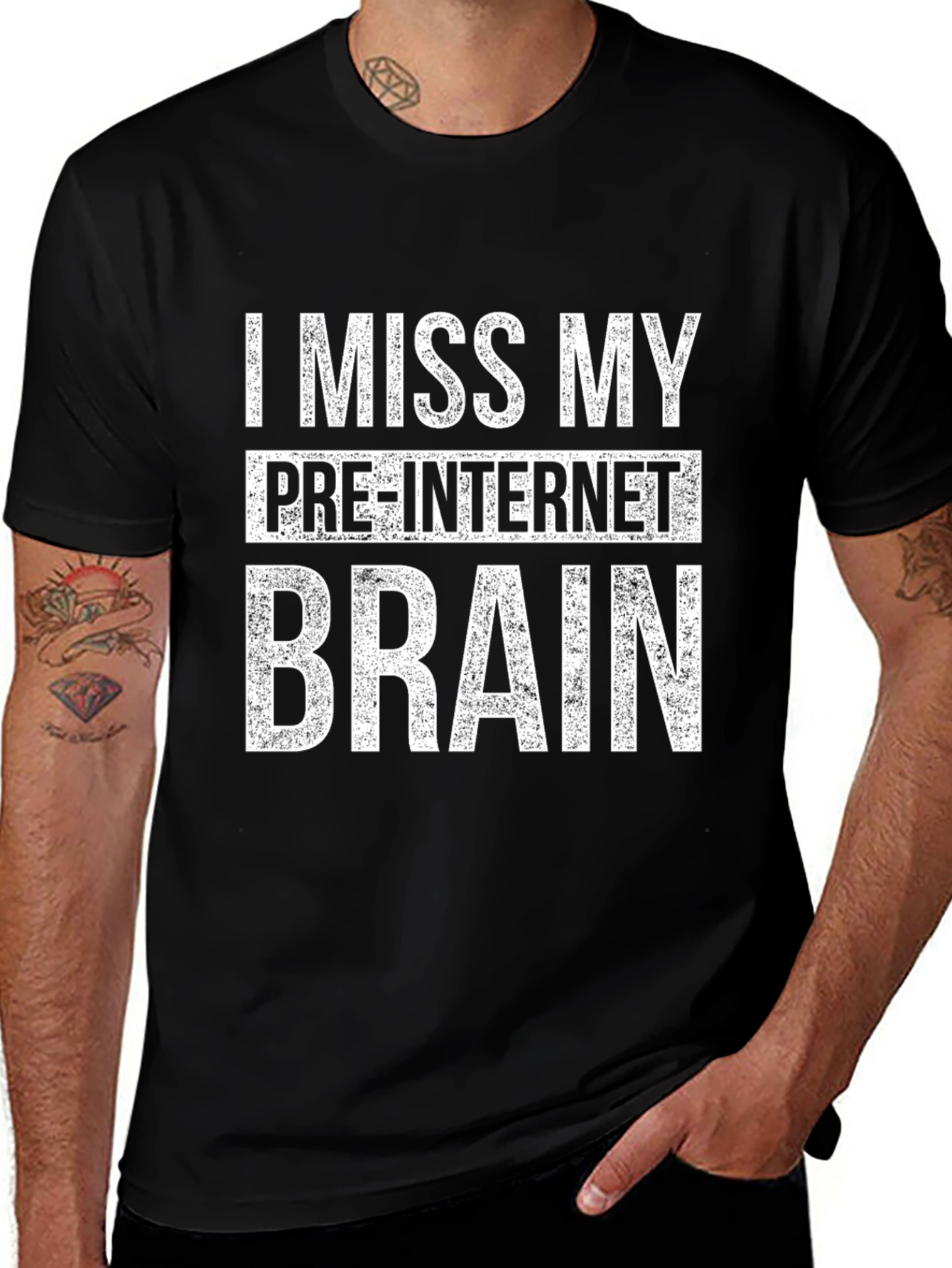 I Miss My Pre-Internet Brain Graphic Tee