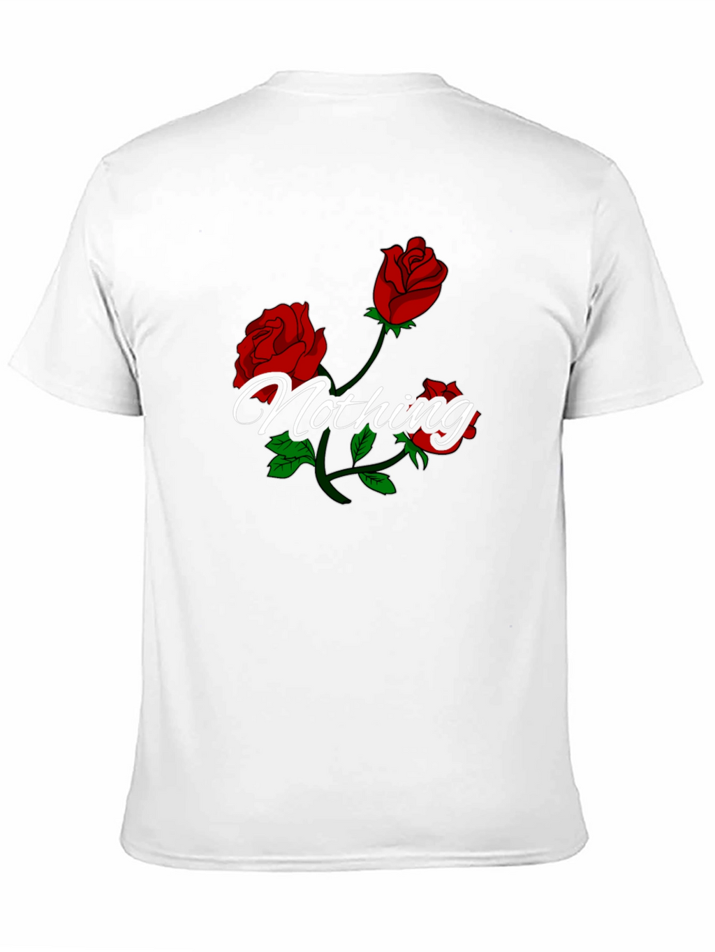 Roses Nothing Graphic Black T-Shirt