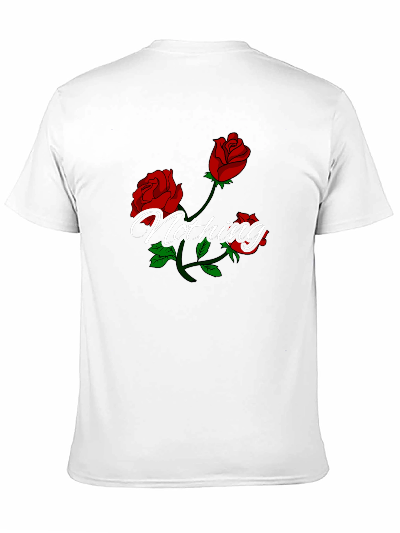 Roses Nothing Graphic Black T-Shirt