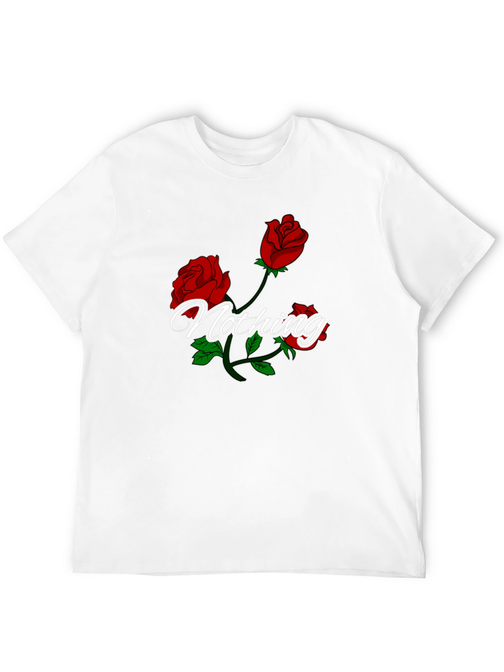 Roses Nothing Graphic Black T-Shirt