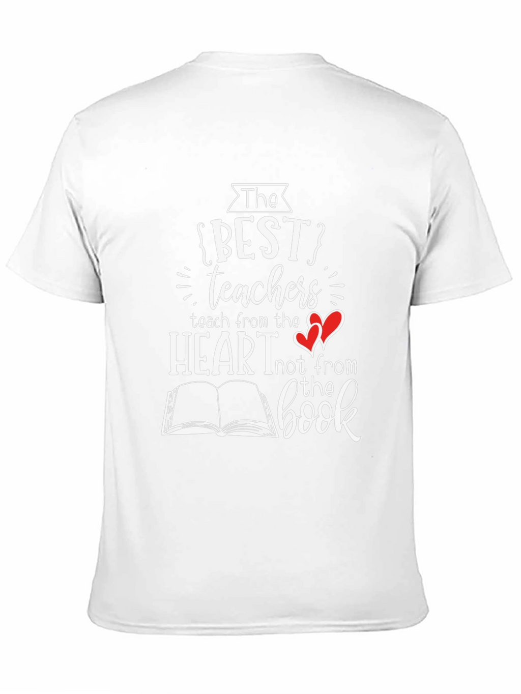 Best Teachers Heart Book T-Shirt