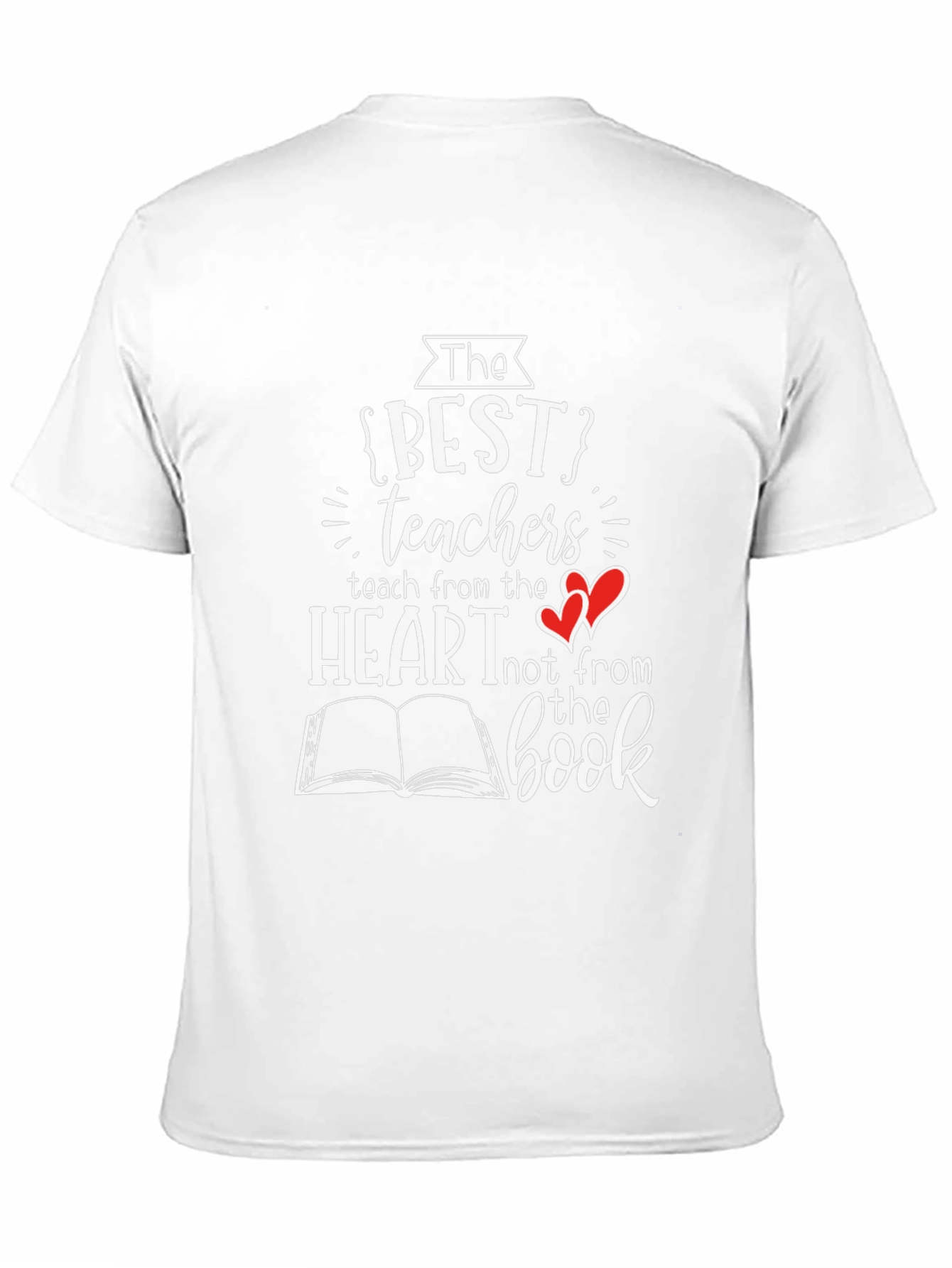 Best Teachers Heart Book T-Shirt