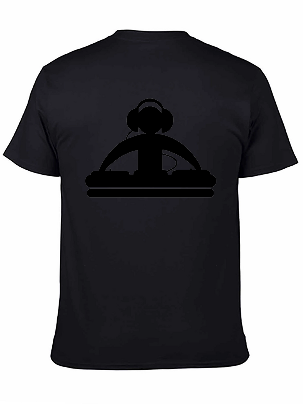 DJ Graphic Tee - Black Cotton T-Shirt