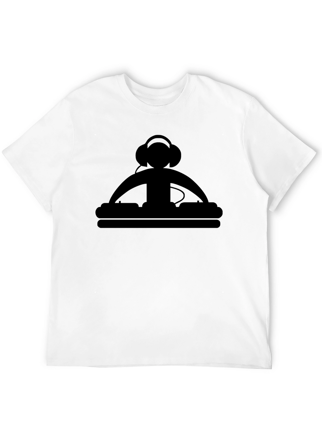 DJ Graphic Tee - Black Cotton T-Shirt