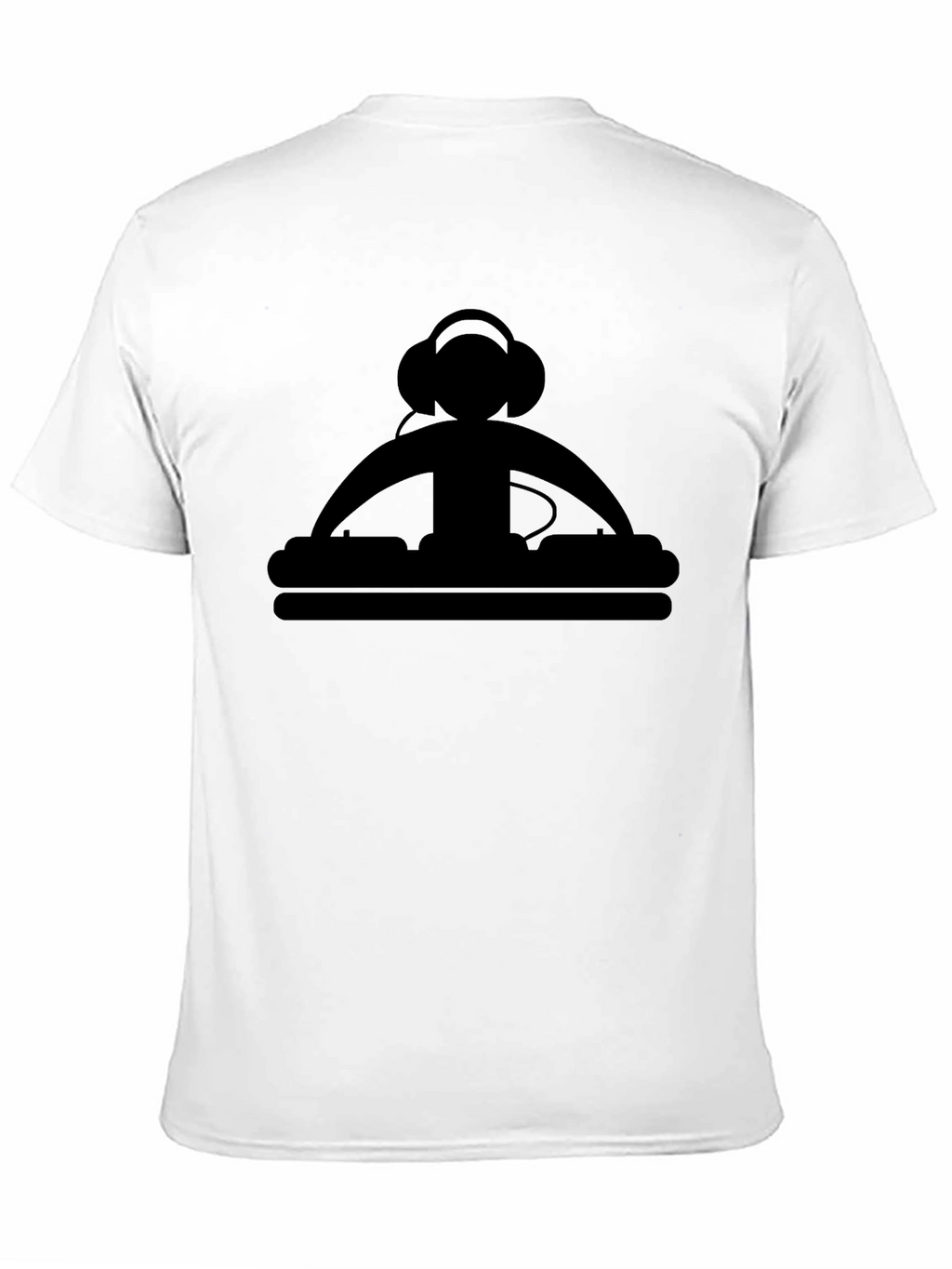 DJ Graphic Tee - Black Cotton T-Shirt