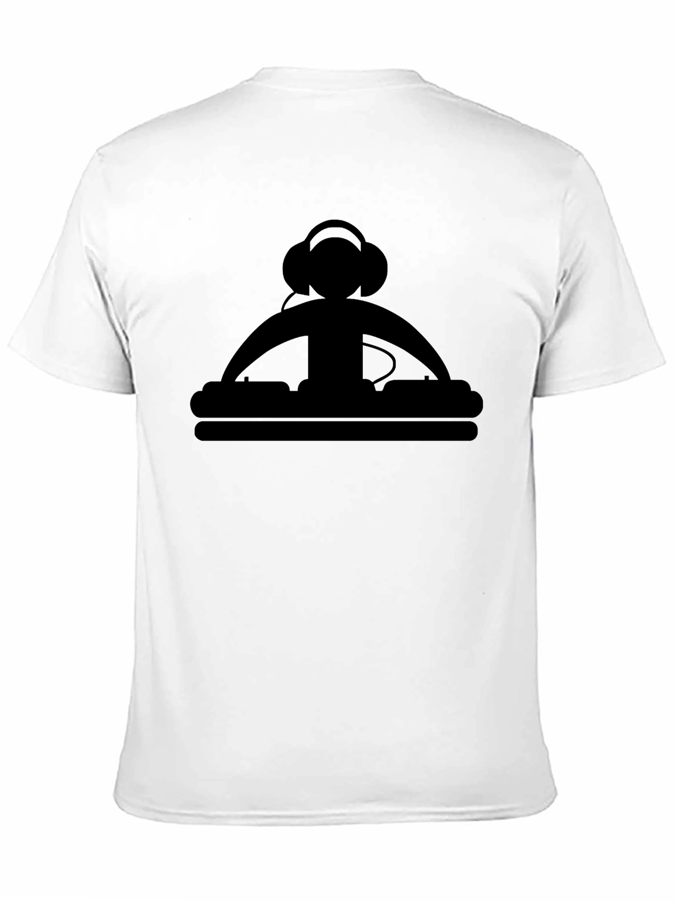 DJ Graphic Tee - Black Cotton T-Shirt