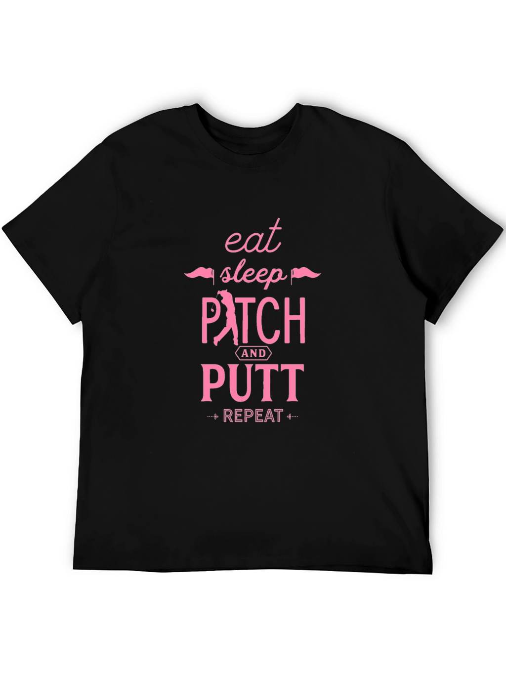 Eat Sleep Pitch & Putt Repeat Graphic Tee
