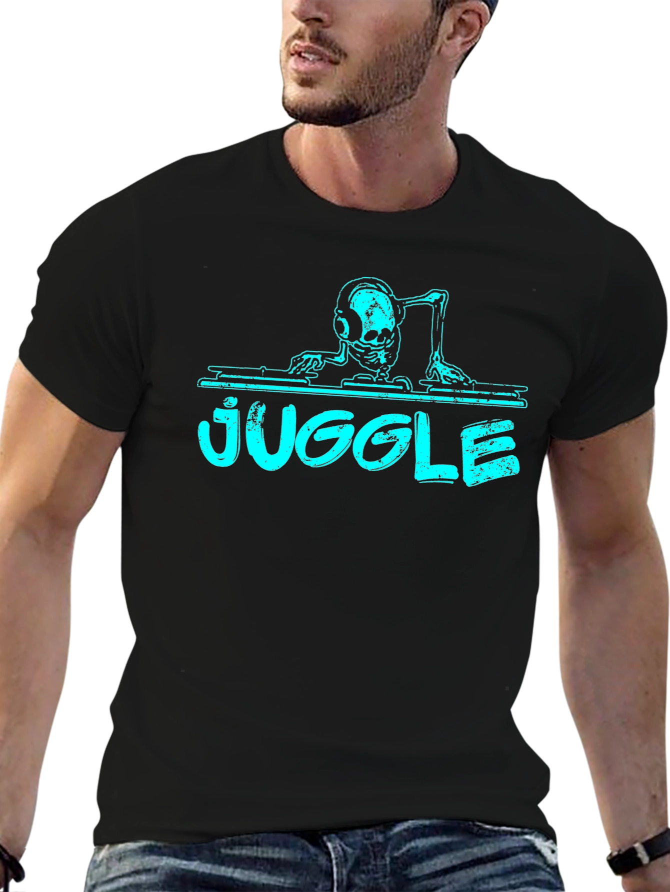 DJ Skeleton Juggle T-Shirt