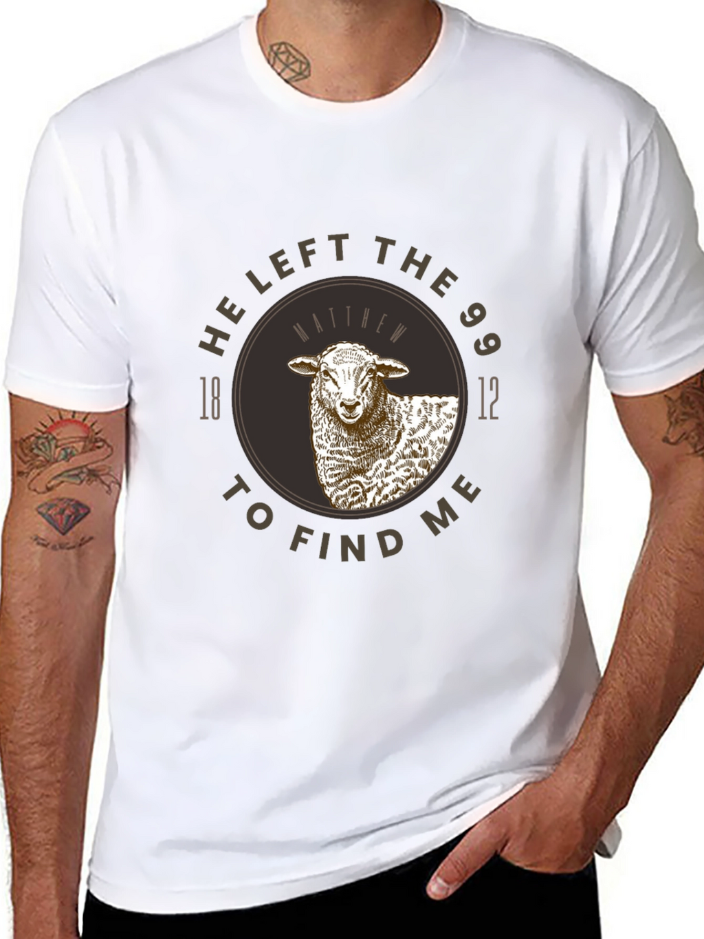 He Left the 99 Sheep Graphic T-Shirt