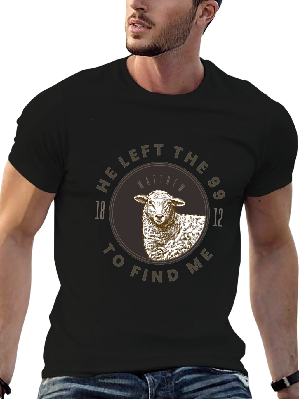 He Left the 99 Sheep Graphic T-Shirt