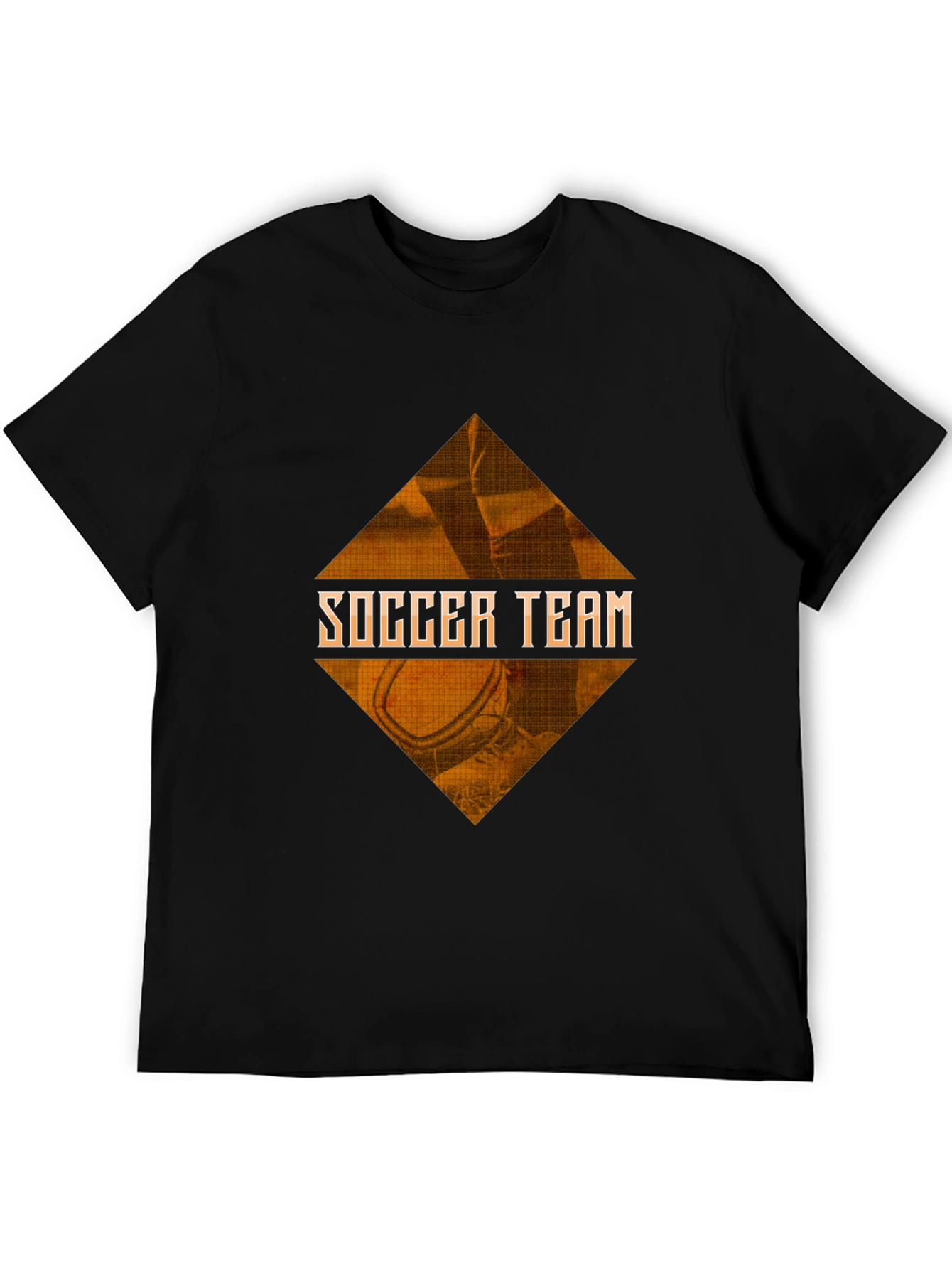 Soccer Team Graphic Tee - Black