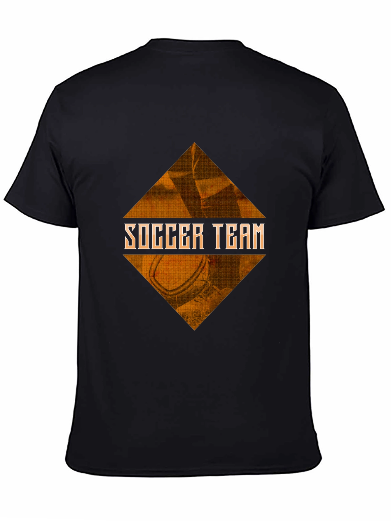 Soccer Team Graphic Tee - Black