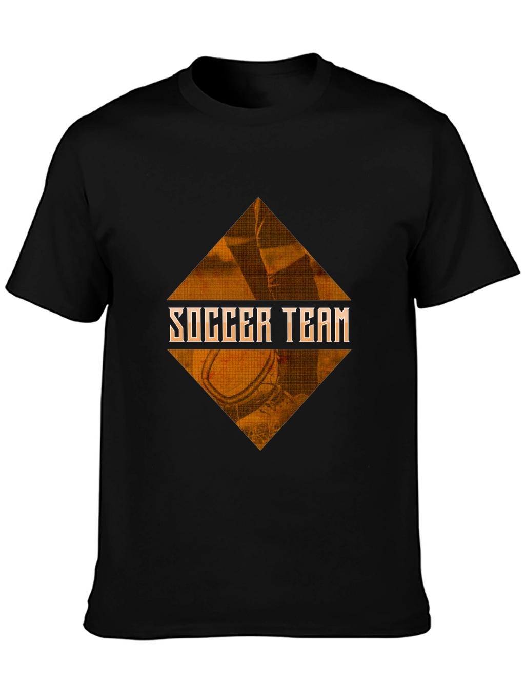 Soccer Team Graphic Tee - Black