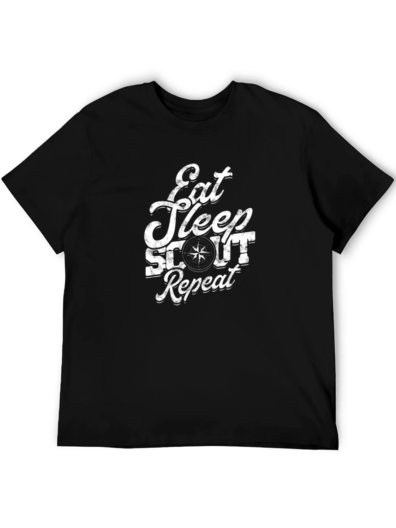 Eat Sleep Scout Repeat Black T-Shirt