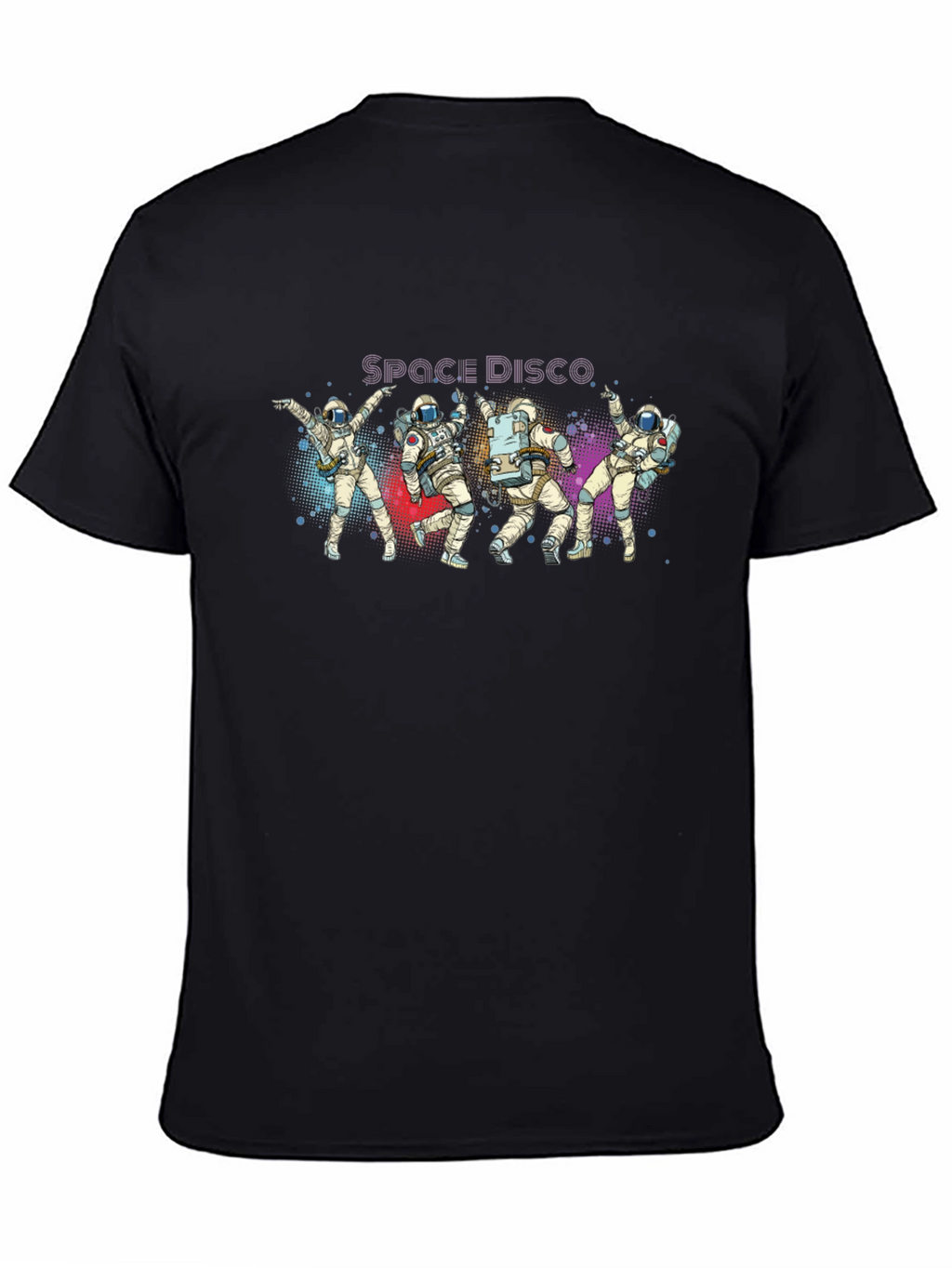 Space Disco Astronaut T-Shirt - Black