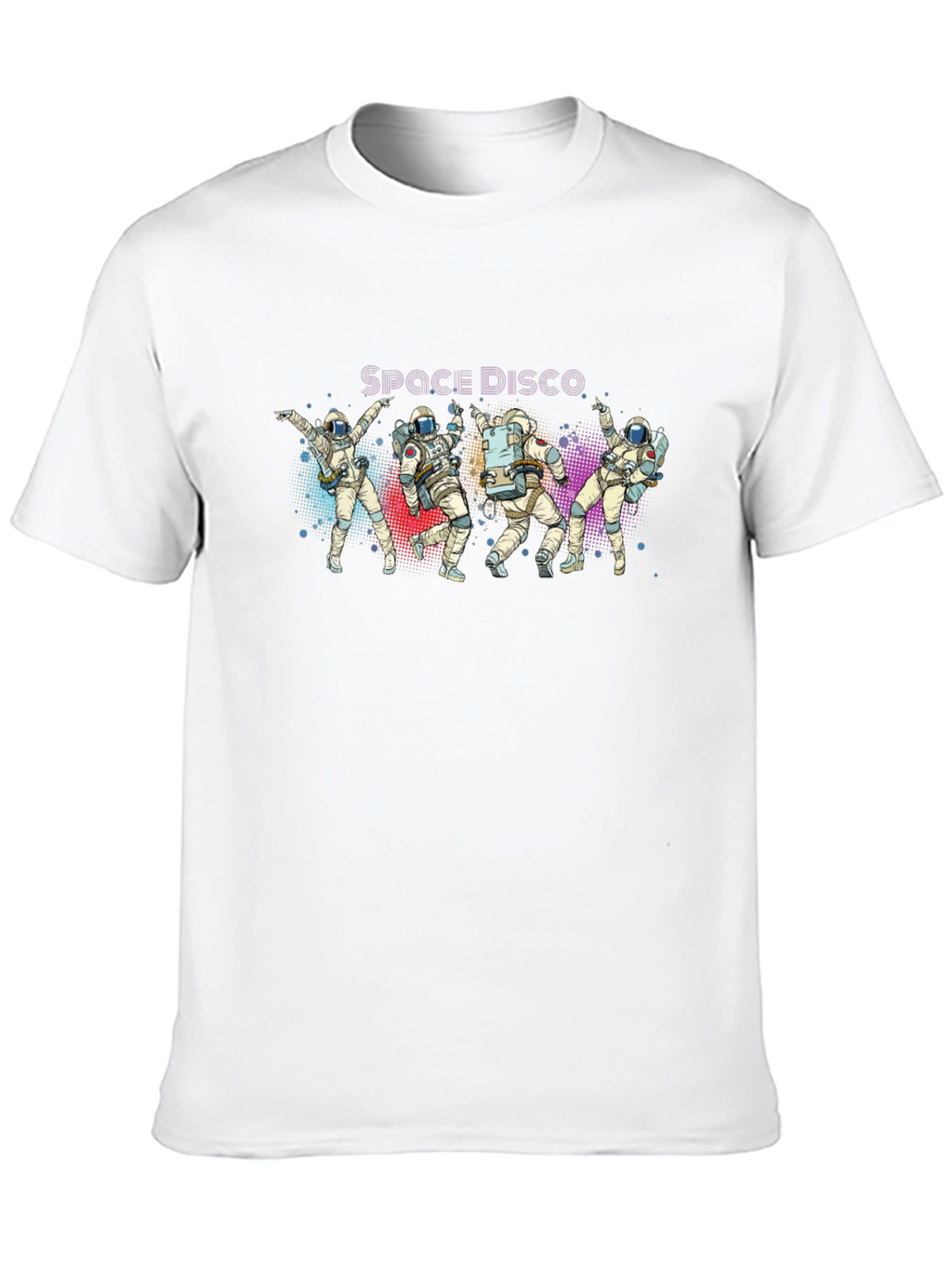 Space Disco Astronaut T-Shirt - Black