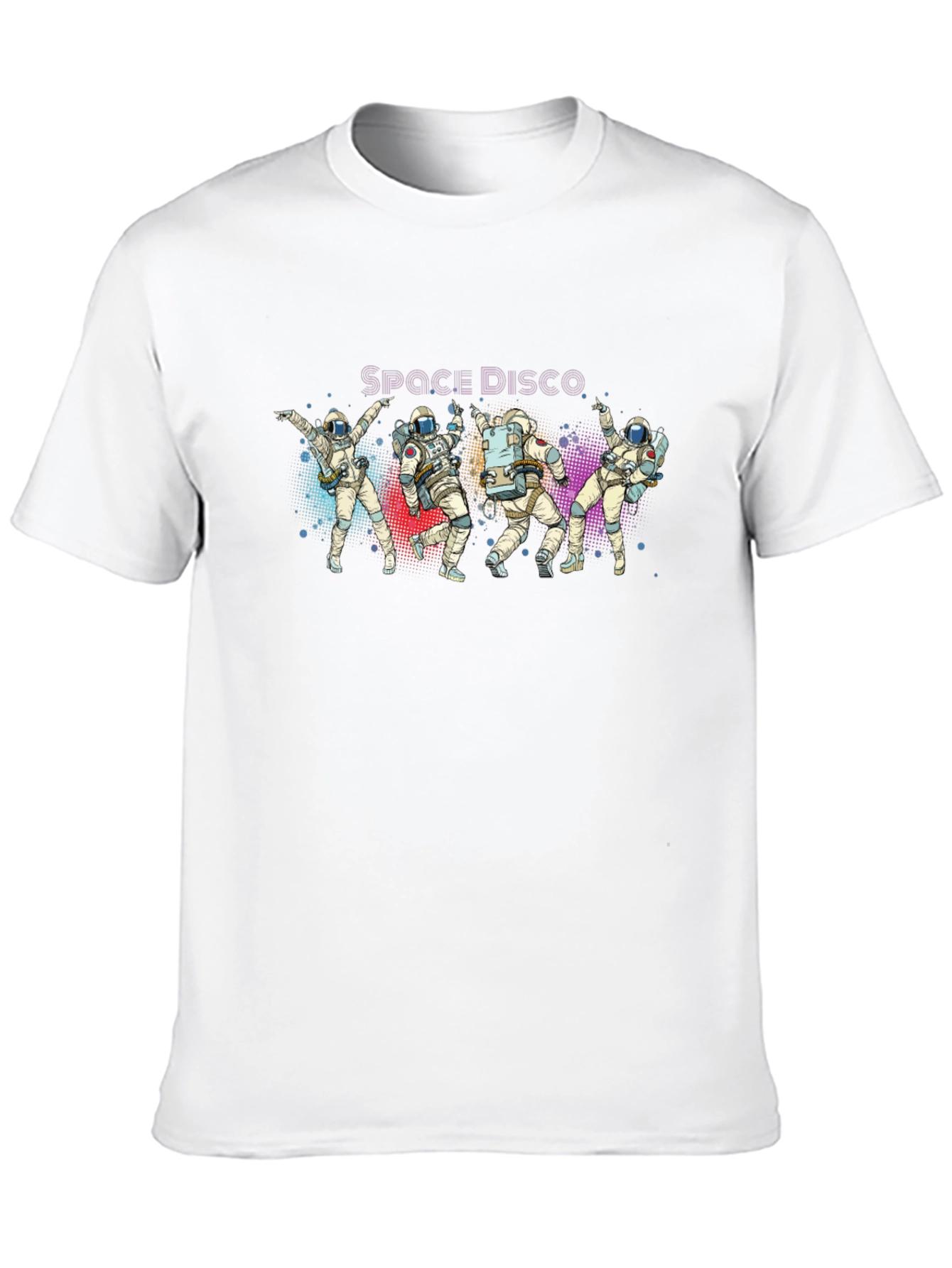 Space Disco Astronaut T-Shirt - Black