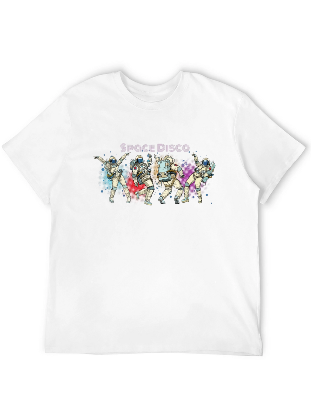 Space Disco Astronaut T-Shirt - Black