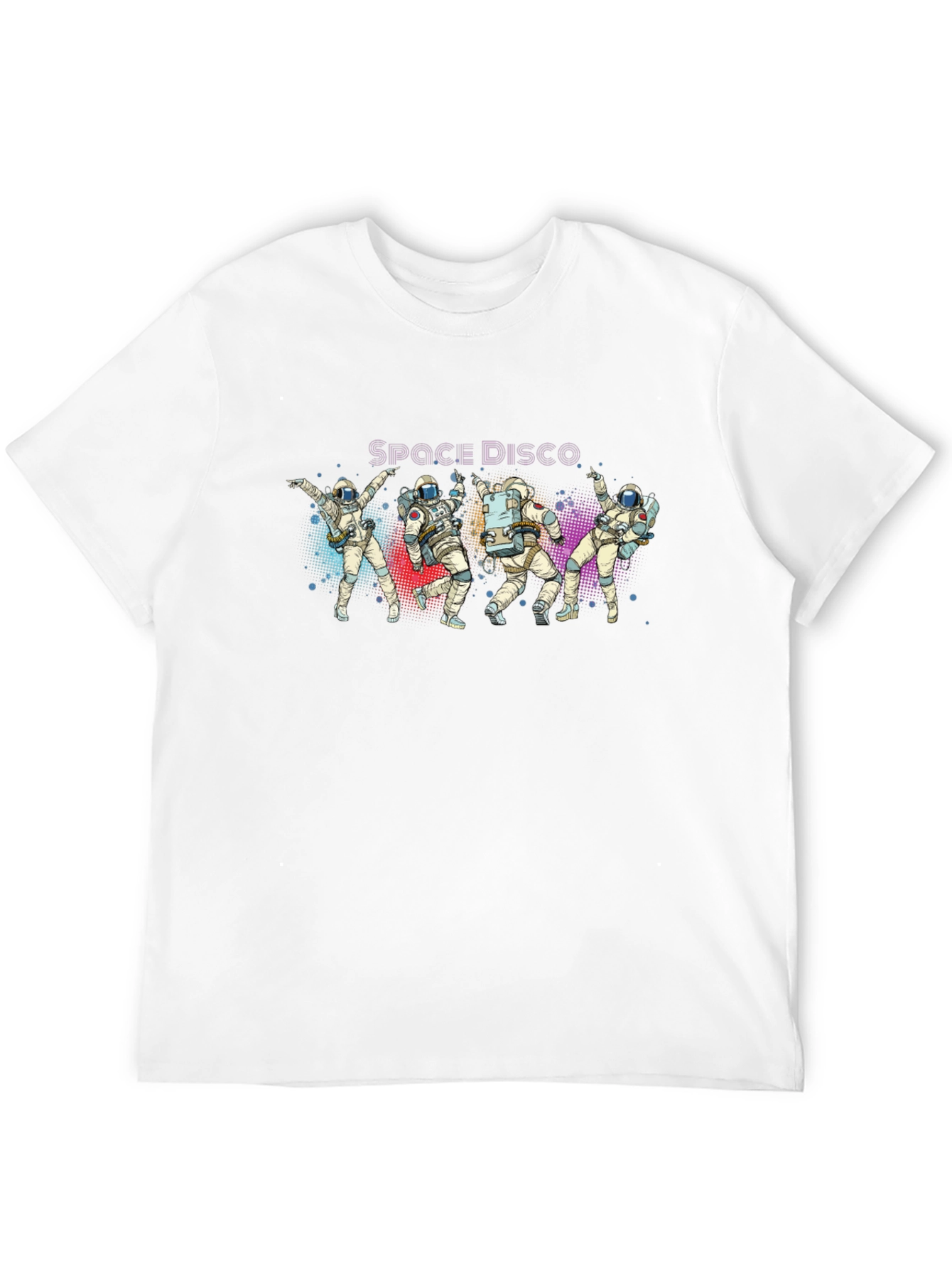 Space Disco Astronaut T-Shirt - Black