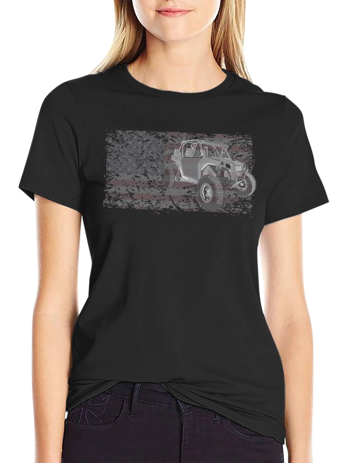 American Flag UTV Graphic T-Shirt