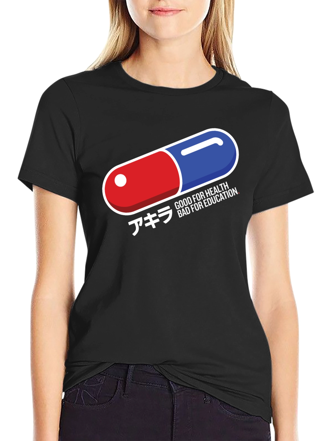 Akira Inspired T-Shirt - Good for Health Bad for Education