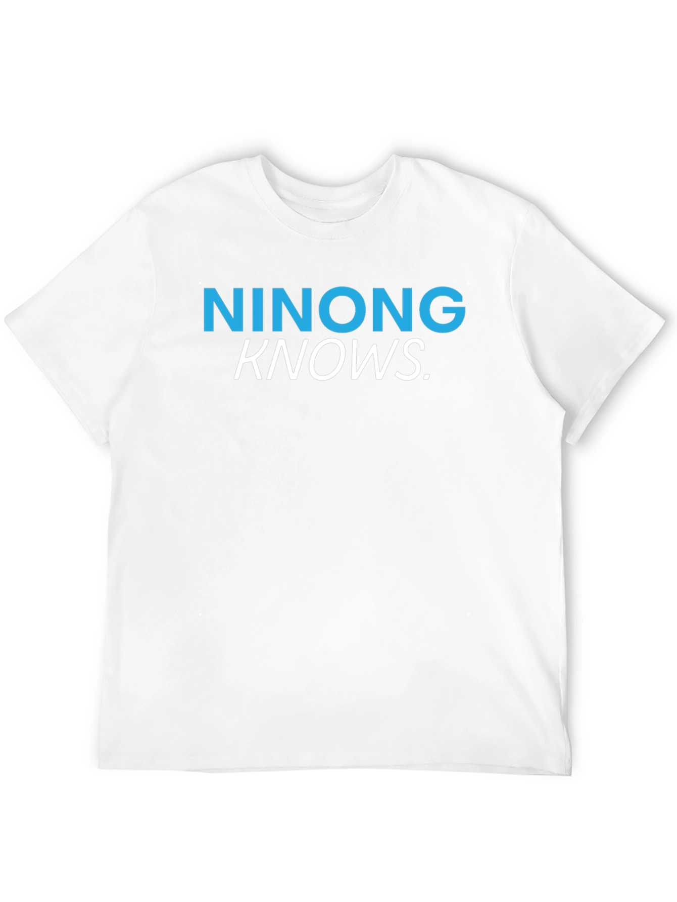 Ninong Knows T-Shirt - Black Crew Neck