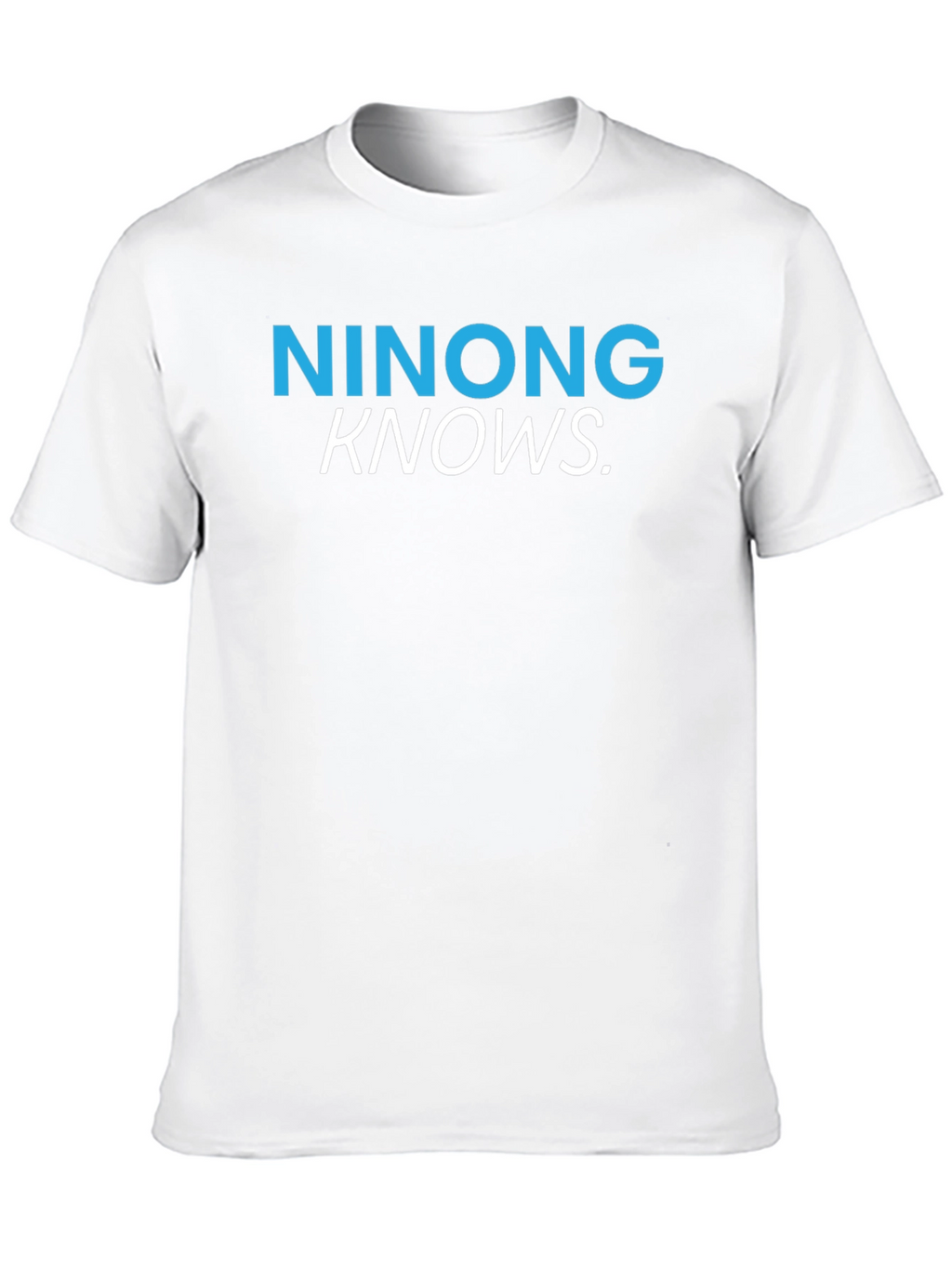 Ninong Knows T-Shirt - Black Crew Neck
