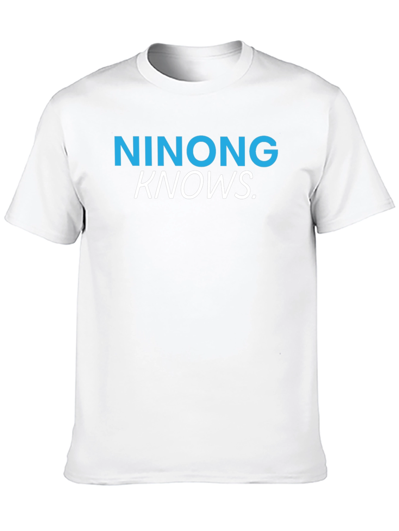 Ninong Knows T-Shirt - Black Crew Neck