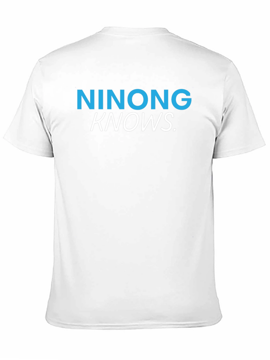 Ninong Knows T-Shirt - Black Crew Neck