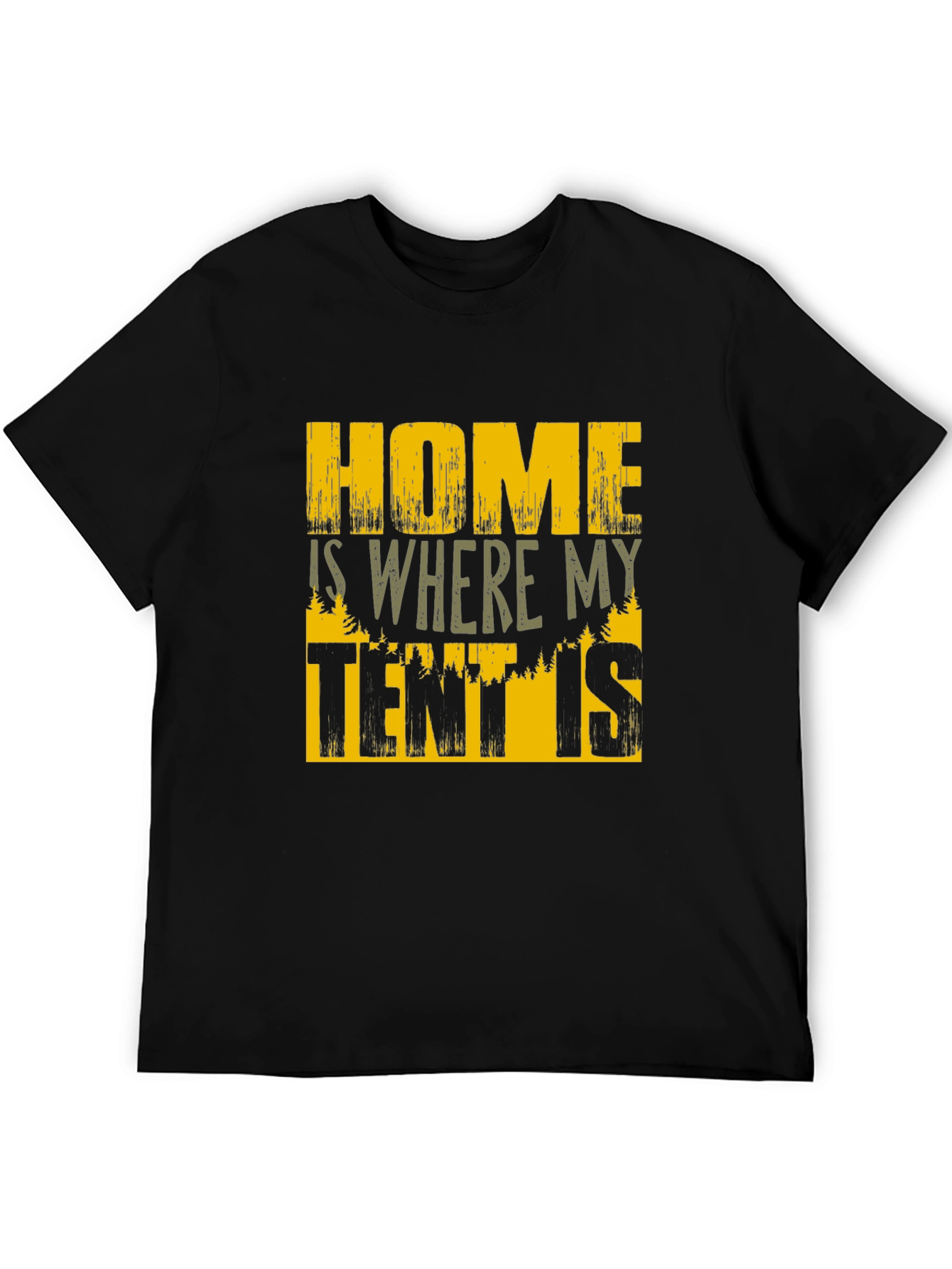 Camping Tent T-Shirt - Home is Where My Tent Is