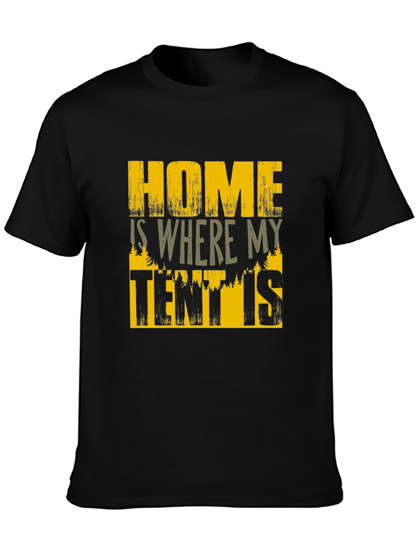 Camping Tent T-Shirt - Home is Where My Tent Is