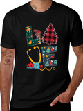 Love Nurse Christmas T-Shirt: Holiday Medical Apparel