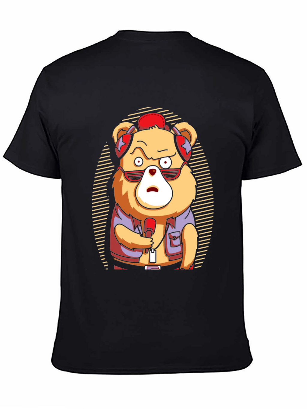 Cool Bear Graphic Tee - Music Lovers T-Shirt