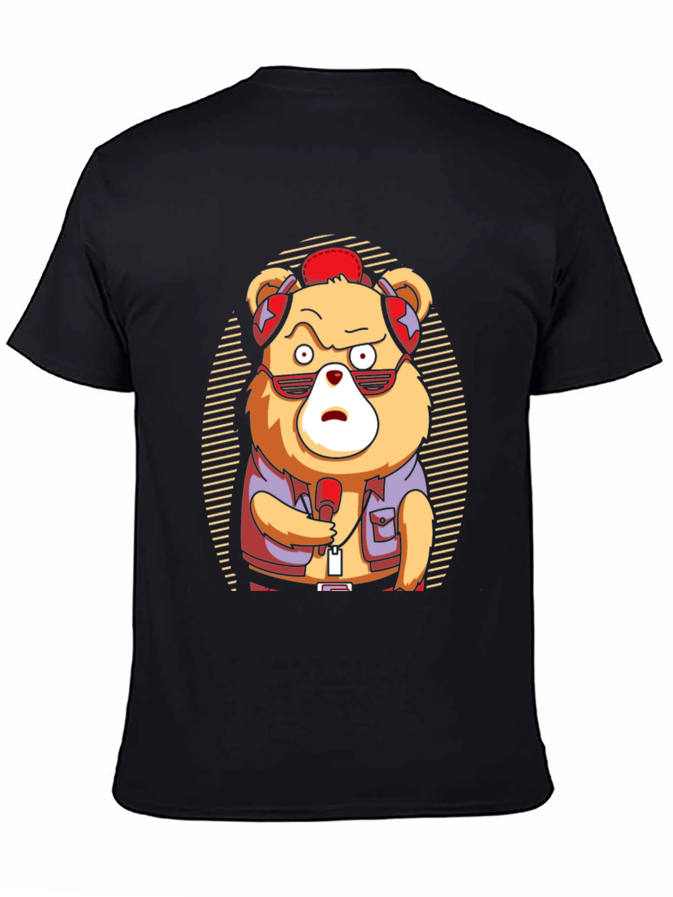 Cool Bear Graphic Tee - Music Lovers T-Shirt