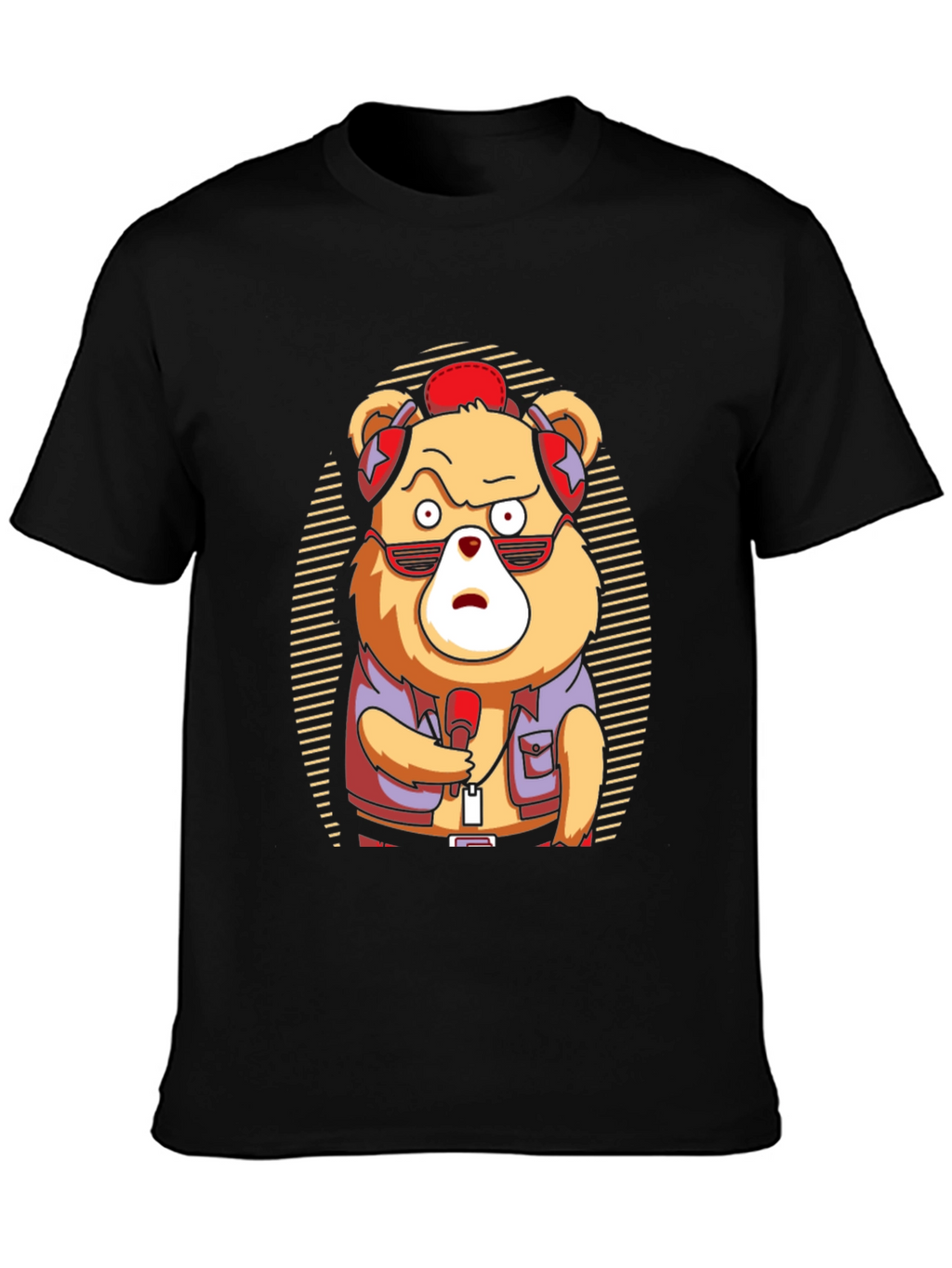 Cool Bear Graphic Tee - Music Lovers T-Shirt