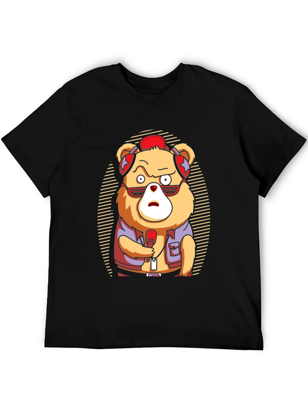 Cool Bear Graphic Tee - Music Lovers T-Shirt