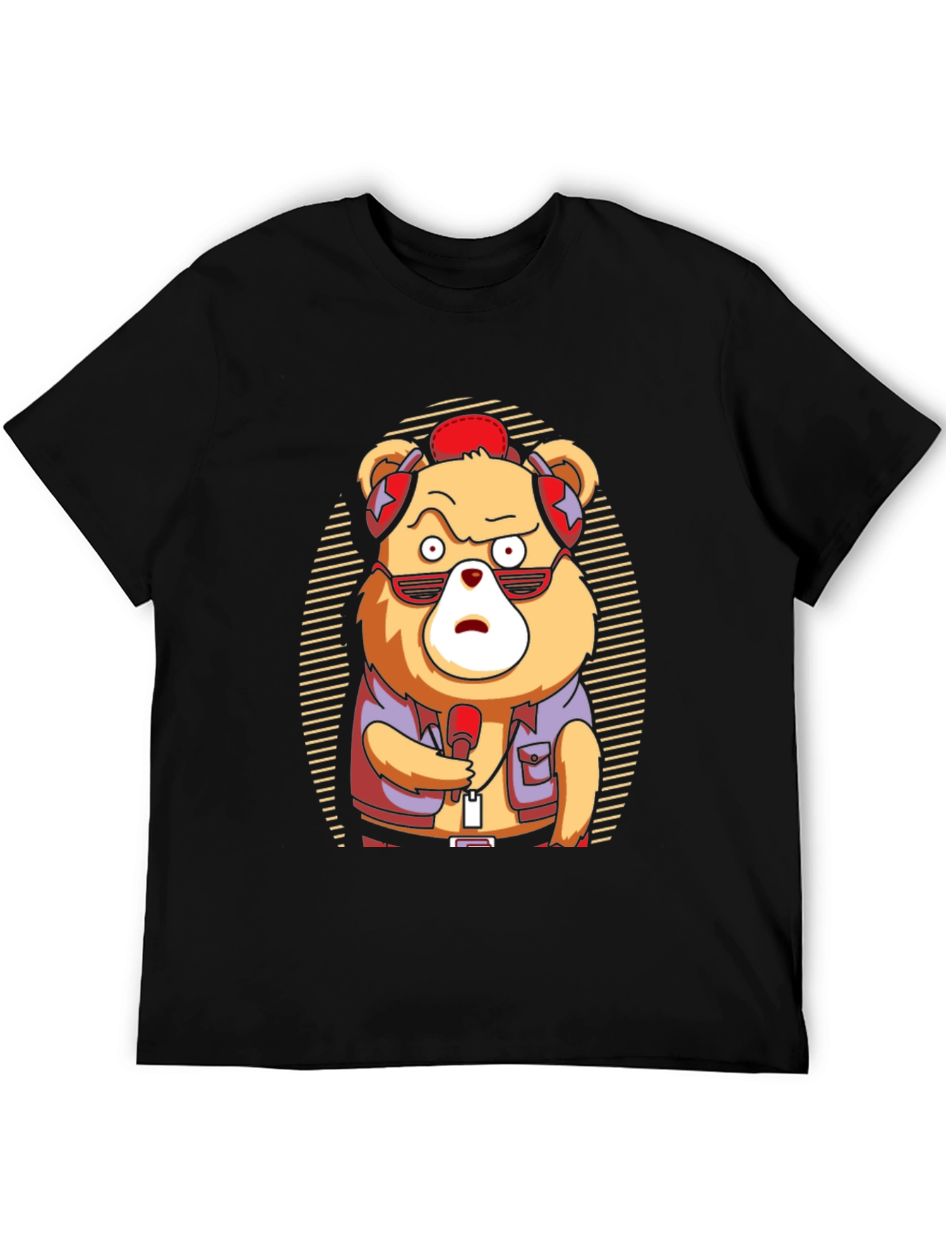 Cool Bear Graphic Tee - Music Lovers T-Shirt