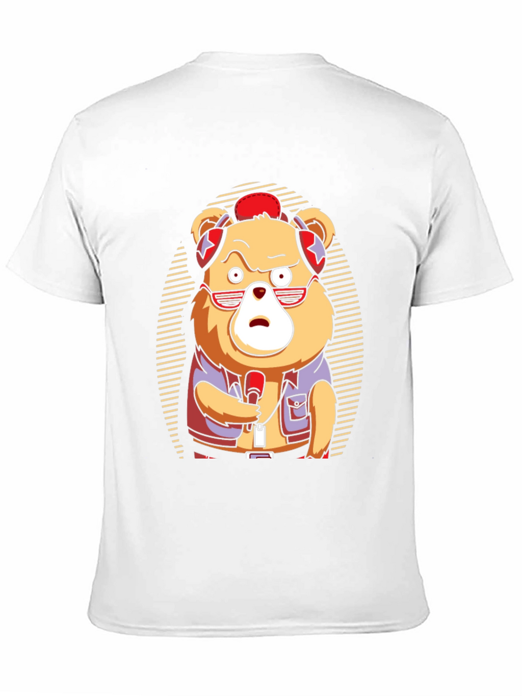 Cool Bear Graphic Tee - Music Lovers T-Shirt