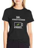 Introvert Recharging Funny Graphic T-Shirt