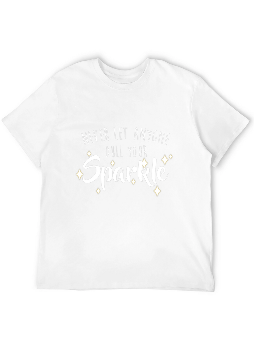 Sparkle Graphic Print Black T-Shirt