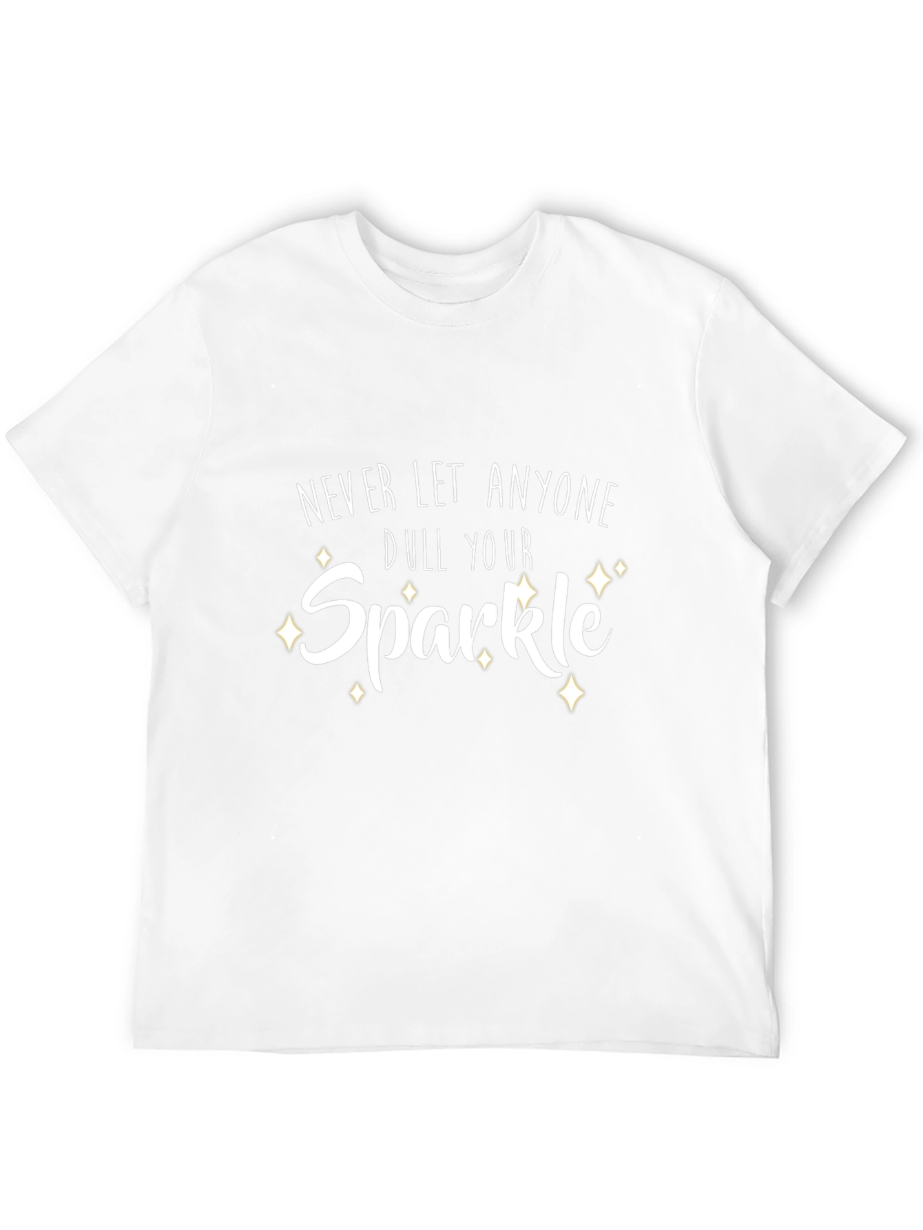 Sparkle Graphic Print Black T-Shirt