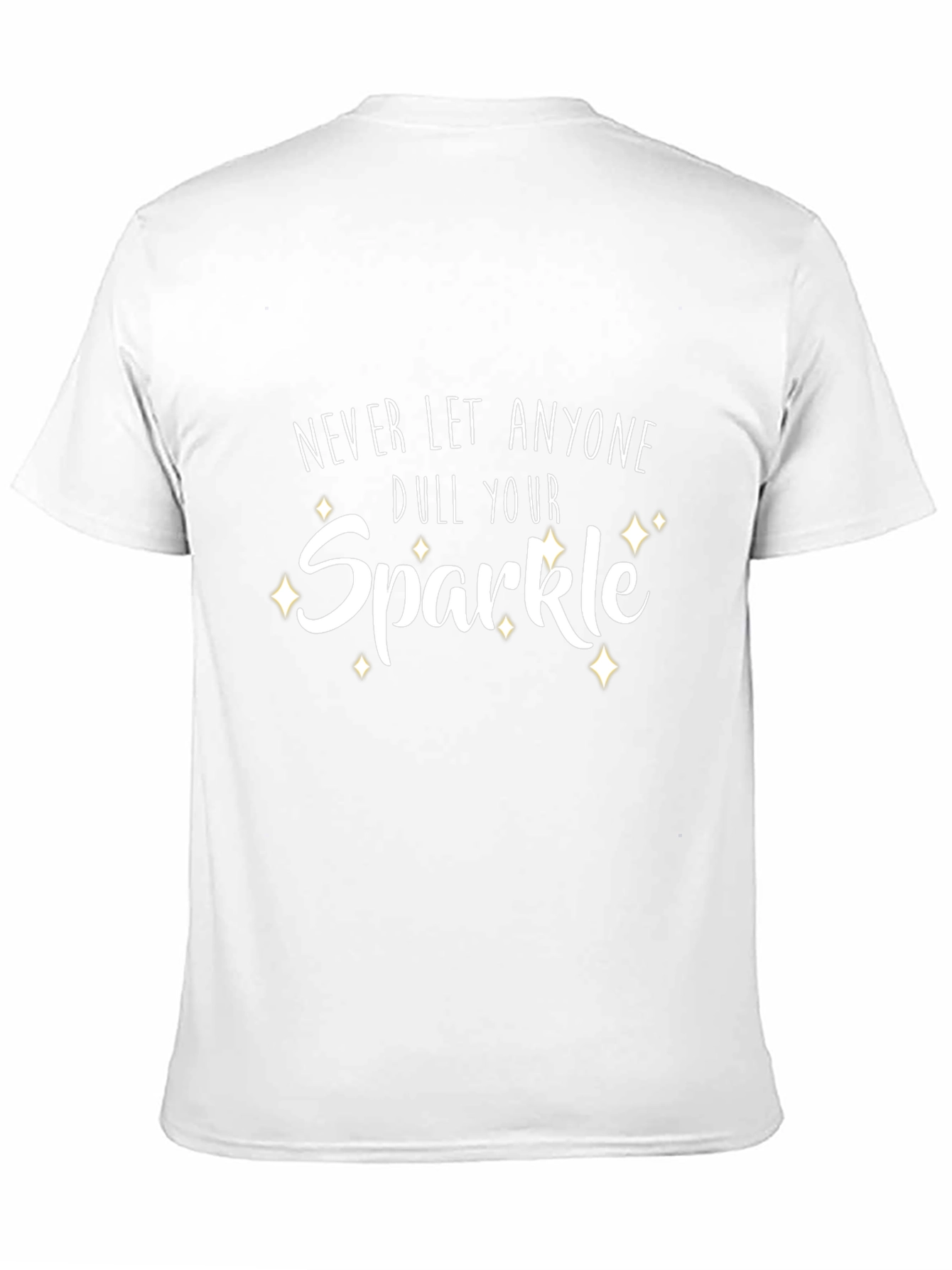 Sparkle Graphic Print Black T-Shirt