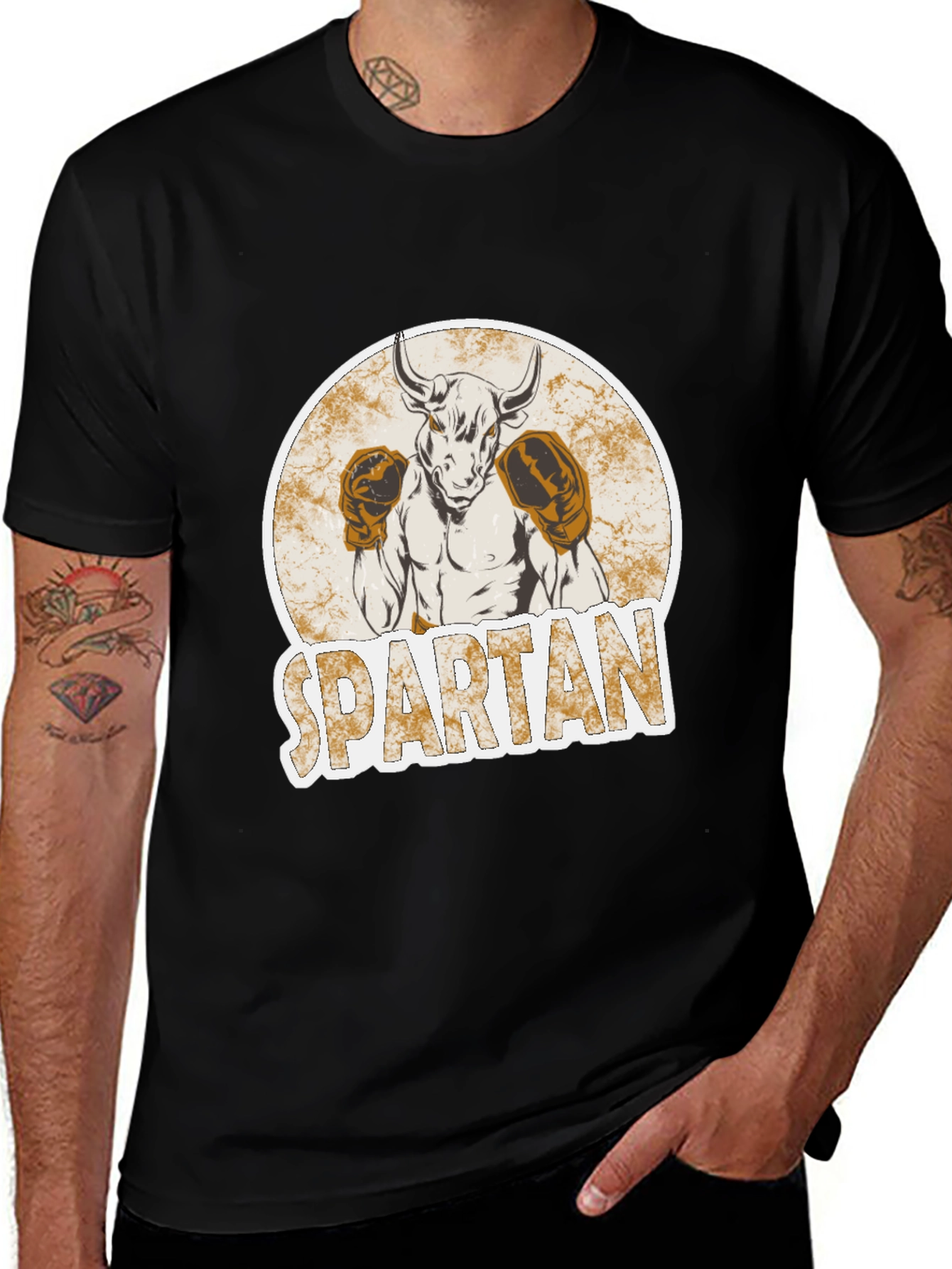 Spartan Bull Boxing T-Shirt