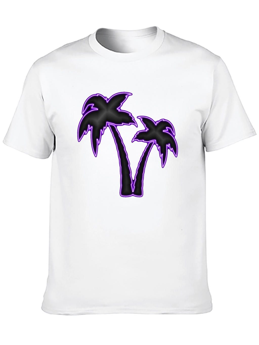 Neon Palm Tree Graphic T-Shirt